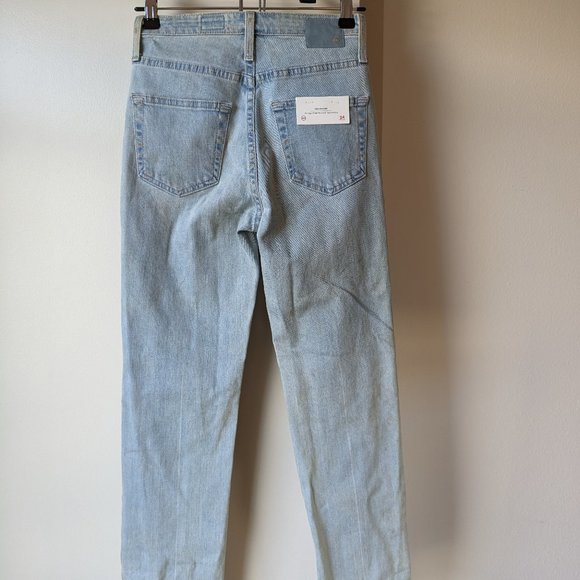 NWT: AG The Phoebe, Vintage High-Waisted Tapered Leg Jeans (Size: 24) - Picture 7 of 8